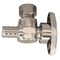 Apollo 1/2 in. Chromed Brass PEX Barb x 3/8 in. Compression Quarter-Turn Angle Stop Valve Jar (6-Pack), 6PK APXVA1238C6JR - alternate 3